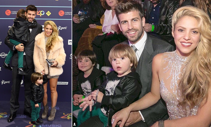 Milan y Sasha, hijos de Shakira y Gerard Piqué, vuelven a robarse el protagonismo en una gala