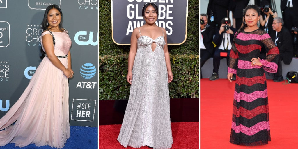 Yalitza Aparicio is taking on the red carpet one outfit at a time! A look at her style evolution