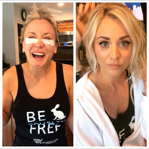 Kaley Cuoco And Her Makeup For Her Wedding Photo 1 Kaley cuoco isn't wearing a stitch of makeup in latest all natural selfie. kaley cuoco and her makeup for her