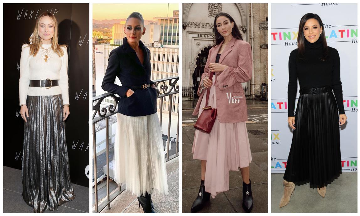 Pleated Skirts Are A Hot Celebrity Fashion Trend For 2020 Photo 1
