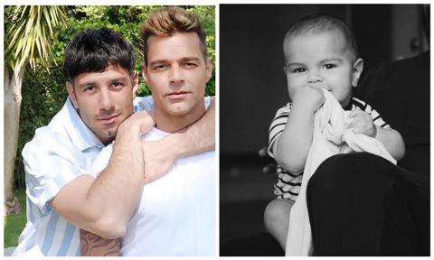Ricky Martin's baby son Renn looks just like husband Jwan Yosef