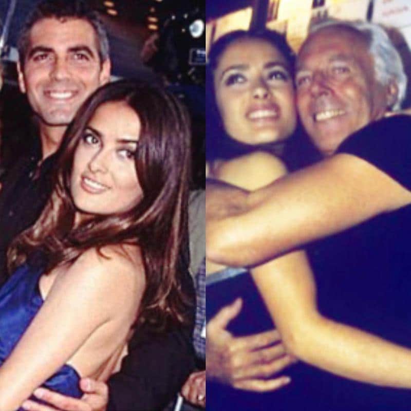 Salma Hayek posts old, old photo of herself with George Clooney Salma-hayek-and-george-clooney-throwback-picture
