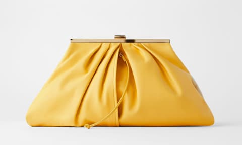 Soft Leather Frame Handbag from Zara
