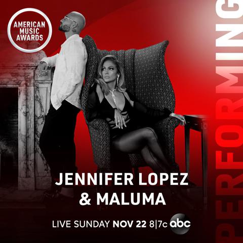 Jennifer Lopez and Maluma are set to perform at the 2020 AMAs