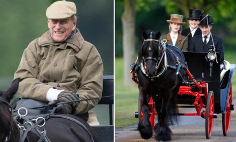 Philip was one proud grandfather as he watched his youngest granddaughter, Lady Louise Windsor, compete in the Private Driving Class during the 2019 Royal Windsor Horse Show.