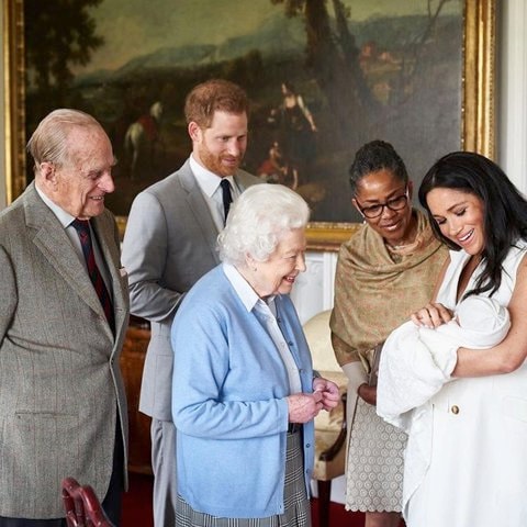 Philip met grandson Prince Harry and Meghan Markle’s son Archie Harrison for the first time at Windsor Castle in 2019.