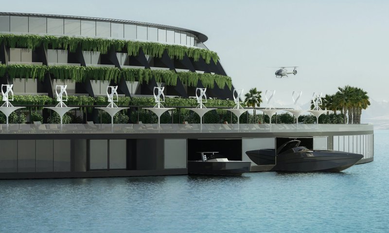 Eco-Floating hotel