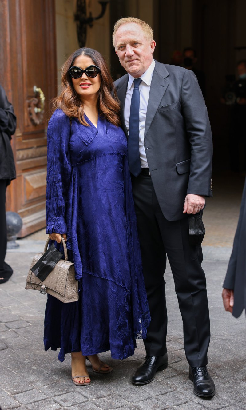Salma Hayek y su esposo